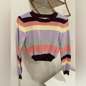 Cropped womens sweater